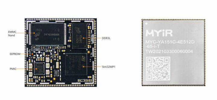 米尔科技的MYC-YA15XC-T CPU模块，一款更小的STM32MP1 SoM