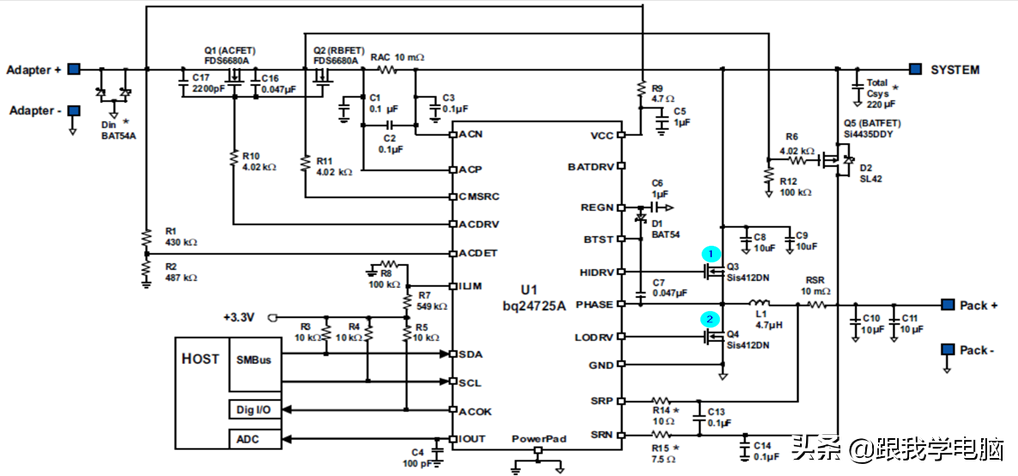 联想笔记本不充电与不开机，经典电路分析